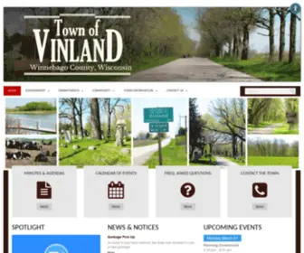 TownofVinland.org(Town of Vinland) Screenshot