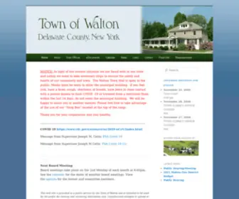 Townofwalton.org(Town of Walton) Screenshot