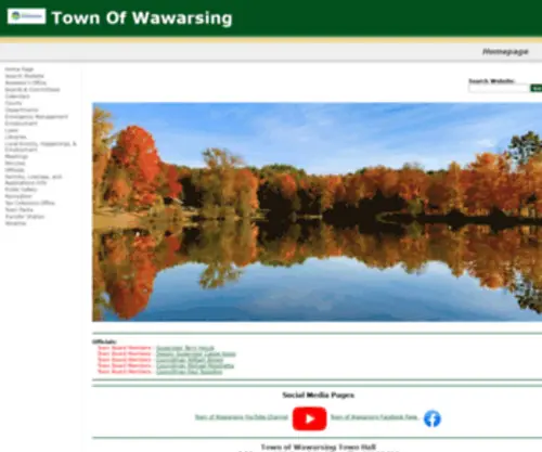 Townofwawarsing.net(Wawarsing) Screenshot