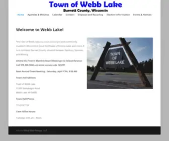 Townofwebblake.com(Town of Webb Lake) Screenshot