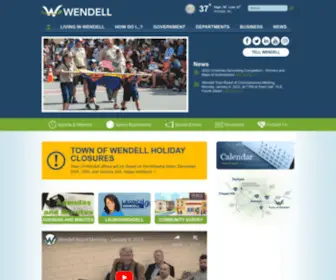 Townofwendell.com(Town of Wendell) Screenshot