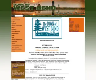 Townofwestbend.com(Town of West Bend) Screenshot