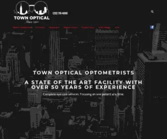 Townoptical.com(Town Optical Optometrists) Screenshot