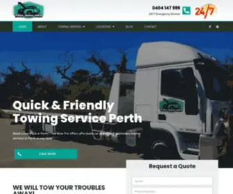 Townowpro.com.au(Towing Service Perth) Screenshot