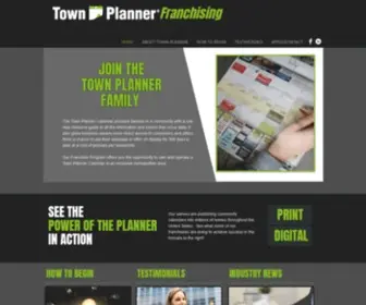 Townplannerfranchising.com(JOIN THE TOWN PLANNER FAMILY The Town Planner Calendar) Screenshot