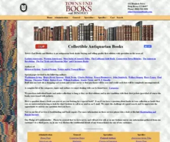 Townsendbooks.com(Town's End Books & Bindery) Screenshot