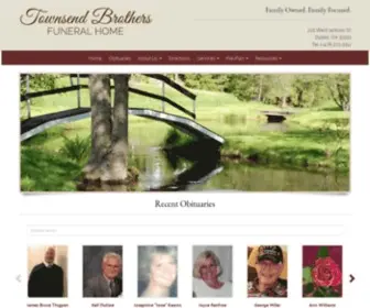 Townsendfuneralhome.com(Townsend Brothers Funeral Home) Screenshot