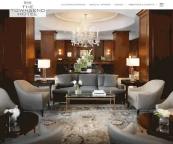 Townsendhotel.com(The Townsend Hotel) Screenshot