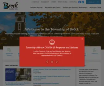 Townshipofbrock.ca(Township of Brock) Screenshot