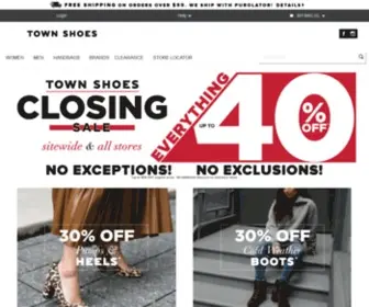 Townshoes.com(Town) Screenshot