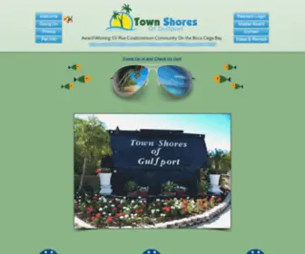 Townshorescommunity.com(Town Shores of Gulfport) Screenshot