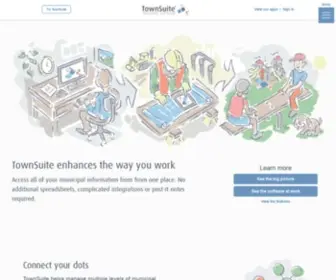 Townsuite.com(TownSuite Municipal Software focuses on creating living municipal software) Screenshot