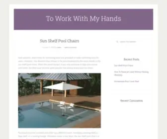 Toworkwithmyhands.com(To Work With My Hands) Screenshot
