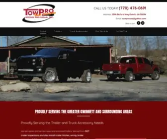 Towprousa.com(TowPro Hitches and Repair Inc) Screenshot