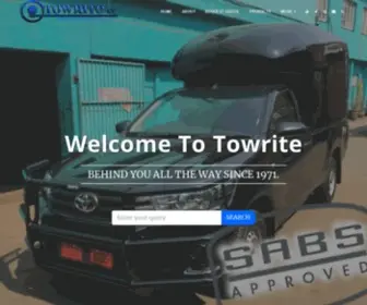 Towrite.co.za(Towbars) Screenshot