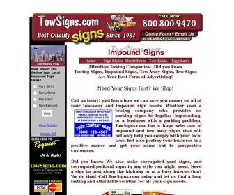 Towsigns.com(Towing Signs and Tow) Screenshot