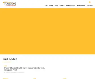 Towsonchamber.com(Towson Chamber of Commerce) Screenshot