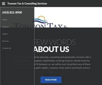 Towsontaxandconsulting.com(Towson Tax & Consulting Services) Screenshot