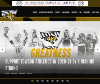 Towsontigers.com(Towson University Athletics) Screenshot