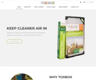 Toxbox.ca(Clean Air for a Healthy Home) Screenshot