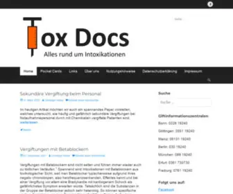 ToxDocs.de(Alles rund um Intoxikationen) Screenshot