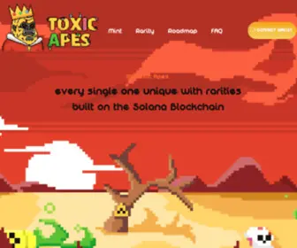Toxicapes.com(The Toxic Apes collection) Screenshot