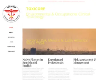 Toxicorp.com(Toxicology Consulting Services) Screenshot