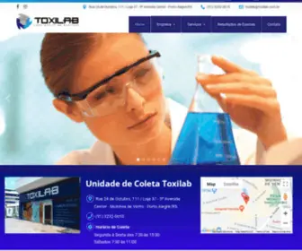 Toxilab.com.br(Laboratório da Análises) Screenshot