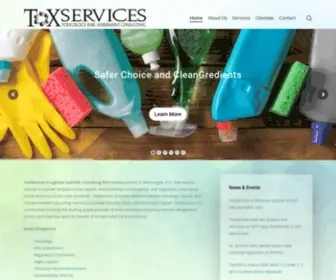 Toxservices.com(Human Health and Environmental Sustainability) Screenshot