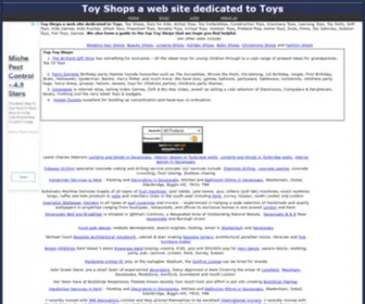 Toy-Shops.net(Toy Shops a web site dedicated to Toys) Screenshot