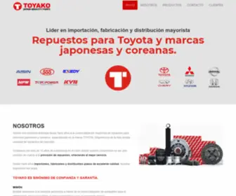 Toyakoparts.com(Repuestos Toyota y autopartes para marcas Japonesas y Coreanas) Screenshot