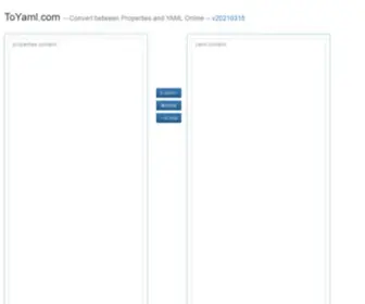 Toyaml.com(在线yaml转properties工具) Screenshot