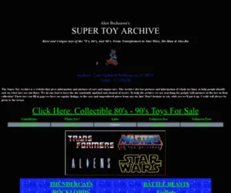 Toyarchive.com(SUPER TOY ARCHIVE) Screenshot