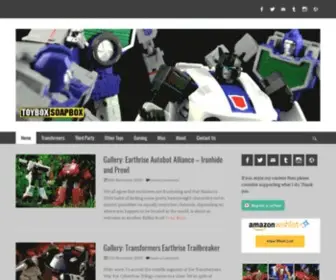 Toyboxsoapbox.com(Transformers and other action figure reviews) Screenshot