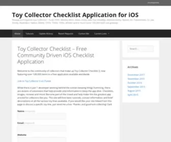 Toycollectorapp.com(Welcome) Screenshot