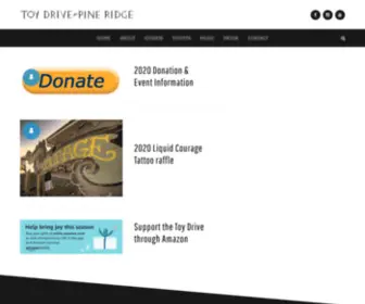 Toydriveforpineridge.org(The Toy Drive for Pine Ridge is a 501(c)(3) non) Screenshot