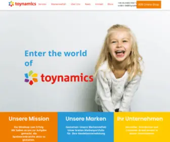 Toynamics.com(Startseite) Screenshot