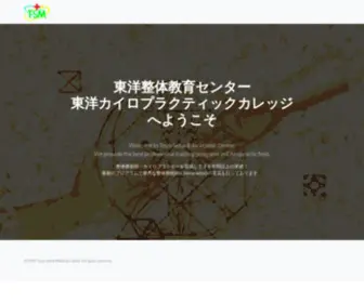 Toyo-Seitai.co.jp(東洋整体教育センター) Screenshot