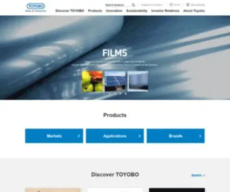 Toyobo-Global.com(TOYOBO) Screenshot