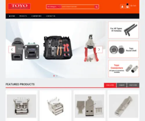 Toyoconnectors.com(Toyo Connectors & Cables) Screenshot