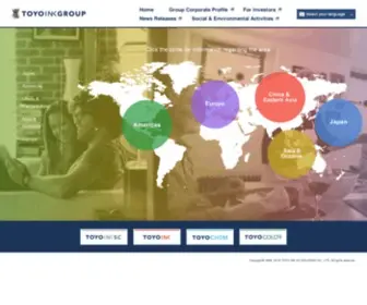 Toyoinkgroup.com(Global Site) Screenshot
