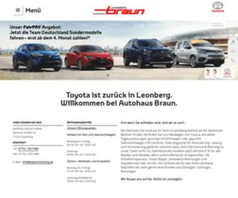 Toyota-Braun-Leonberg.de(Autohaus Braun GmbH) Screenshot