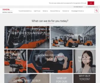 Toyota-Forklifts.ie(Toyota & BT Pallet Trucks and Forklifts Online Shop) Screenshot