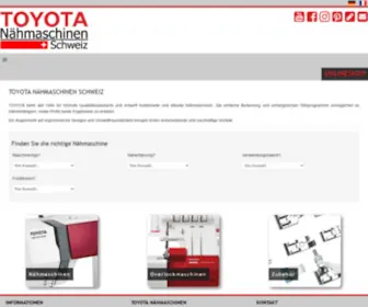 Toyota-Naehmaschinen.ch(Toyota Naehmaschinen) Screenshot