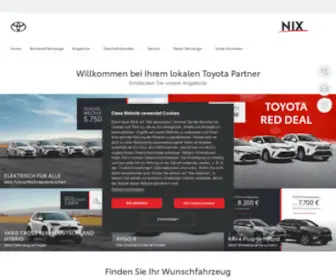 Toyota-Nix-Eschborn.de(Autohaus Nix GmbH) Screenshot