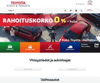 Toyotaairport.fi(Parhaat vaihtoehdot auton ostoon ja vaihtoon) Screenshot