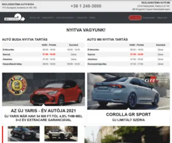 Toyotabuda.hu(Reálszisztéma Toyota márkakereskedések) Screenshot