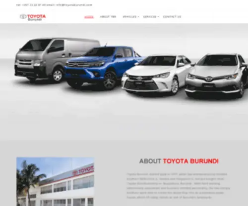 Toyotaburundi.com(Toyota In Burundi) Screenshot