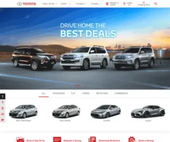 Toyota.com.bh(Official Toyota Bahrain Website) Screenshot