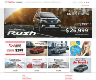 Toyota.com.ec(Toyota Ecuador) Screenshot